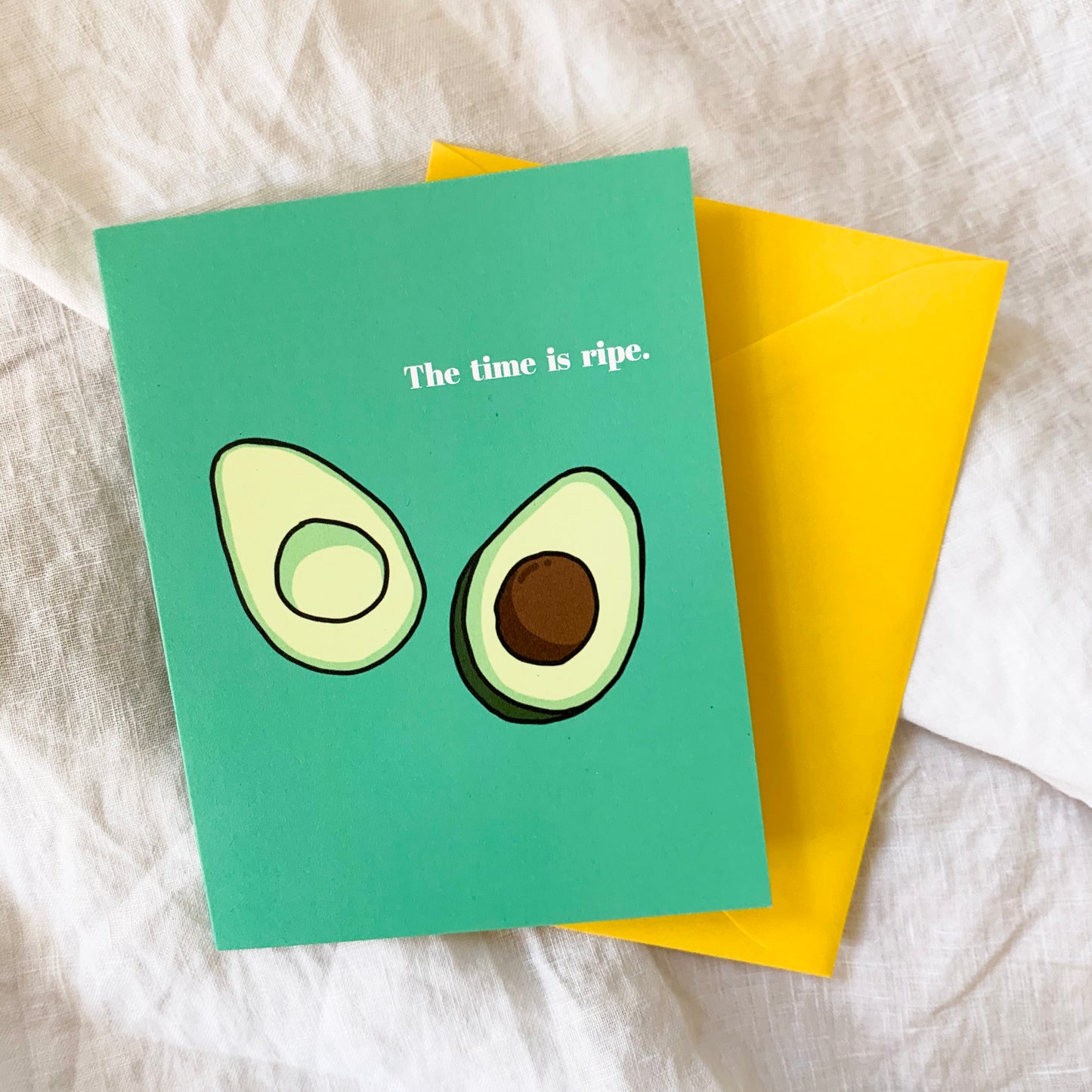 The Time is ripe illustration card